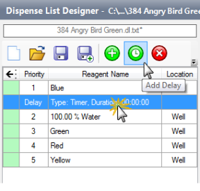 Adding a Delay Between Reagents